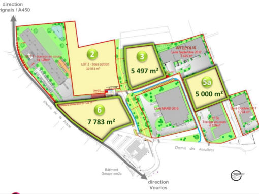 VOURLES PLUS QUE 2 TERRAINS A VENDRE POUR CLE-EN-MAIN